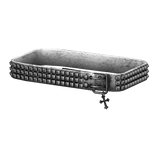 White Studded Chrome Hearts Belt