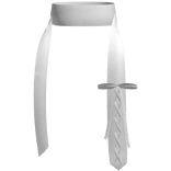 white stylish lace scarf