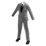 White Suit Classy Pinstripe Fitted
