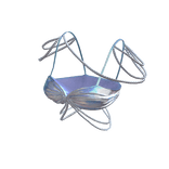 White Summer Iridescent Mermaid Pearl Bikini Top