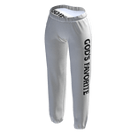 White Summer Sweat Pants Print