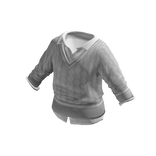 White Sweater & Undershirt