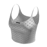 Y2K ☆ Rhinestone White Tank Top