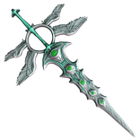 White Teal Angel Sword