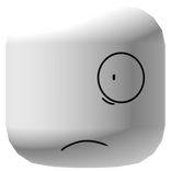 White Terrified Face