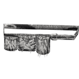 White Tiger Print Chrome Cross Grunge Bag Belt