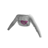 White Top W/heart Logo