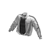 ʚ♡ɞ White Tracksuit Jacket w/ Black Tank Top