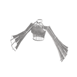 ♾️ White transparent lace goth top