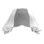 White Transparent Train Skirt