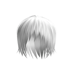 White Unkept Vkei Goth Emo Hair