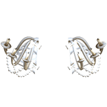 White Victorian Pearl Chandelier Rococo Hip Cages