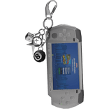 White Video Game Keychain