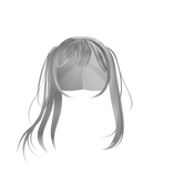 White Windy Hair w Pigtails