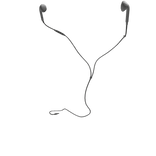 White Wired Earbuds with Matte Bone Finish