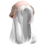 White Wispy Hair W/ Mori Kei Neapolitan Bonnet