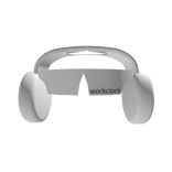 White WorkClock Shades Headphones