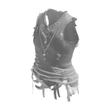 White Y2K Distressed Gothic Chain Tank Top [PBR]