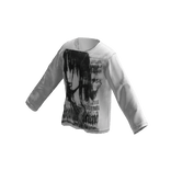 White Y2K Goth Graphic Emo Shirt