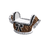✧♡✧ Wild Leopard Skull Ruffle Crop Top