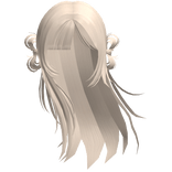 ♡ windy wispy blonde shoujo anime hair w/ buns