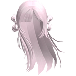 ♡ windy wispy pink shoujo anime hair w/ buns