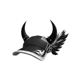 Winged Black Horn Cap