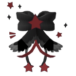 winged black star bowtie