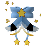 winged blue star bowtie