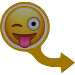 😜 Winking Face with Tongue Emoji 😜