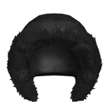Winter fur hood black
