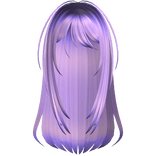 🖤 wispy anime long vamp hair bright purple