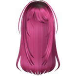 🖤 wispy anime long vamp hair hot pink