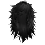 Wispy Emo Scene Hair (Black)