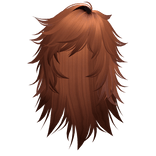 Wispy Emo Scene Hair (Ginger)