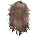 Wispy Emo Scene Hair (Milktea Brown)