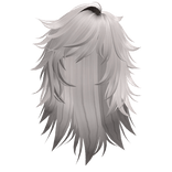 Wispy Emo Scene Hair (Silver)
