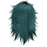 Wispy Emo Scene Hair (Teal)