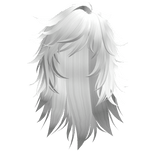 Wispy Emo Scene Hair (White)