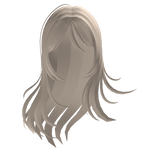 wispy long straight hair w cute bangs blonde ver