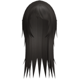 wispy side bang rockstar hair in brown