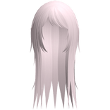 wispy side bang rockstar hair in pink