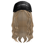 Wispy Wavy Long Hair w/ Cap (Blonde)