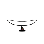 witch hat pendant halloween necklace