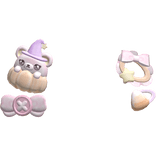 ♡⸝⸝witchy korilakkuma pumpkin halloween hairclips