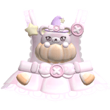 ♡⸝⸝ witchy korilakkuma pumpkin halloween overalls