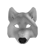 Wolf mask (white spotted wolf)