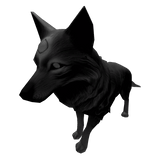 Wolf with Third Eye (Black)