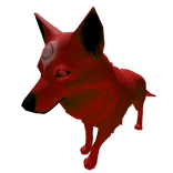 Wolf with Third Eye (Blood Red)