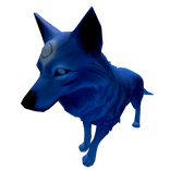 Wolf with Third Eye (Blue)